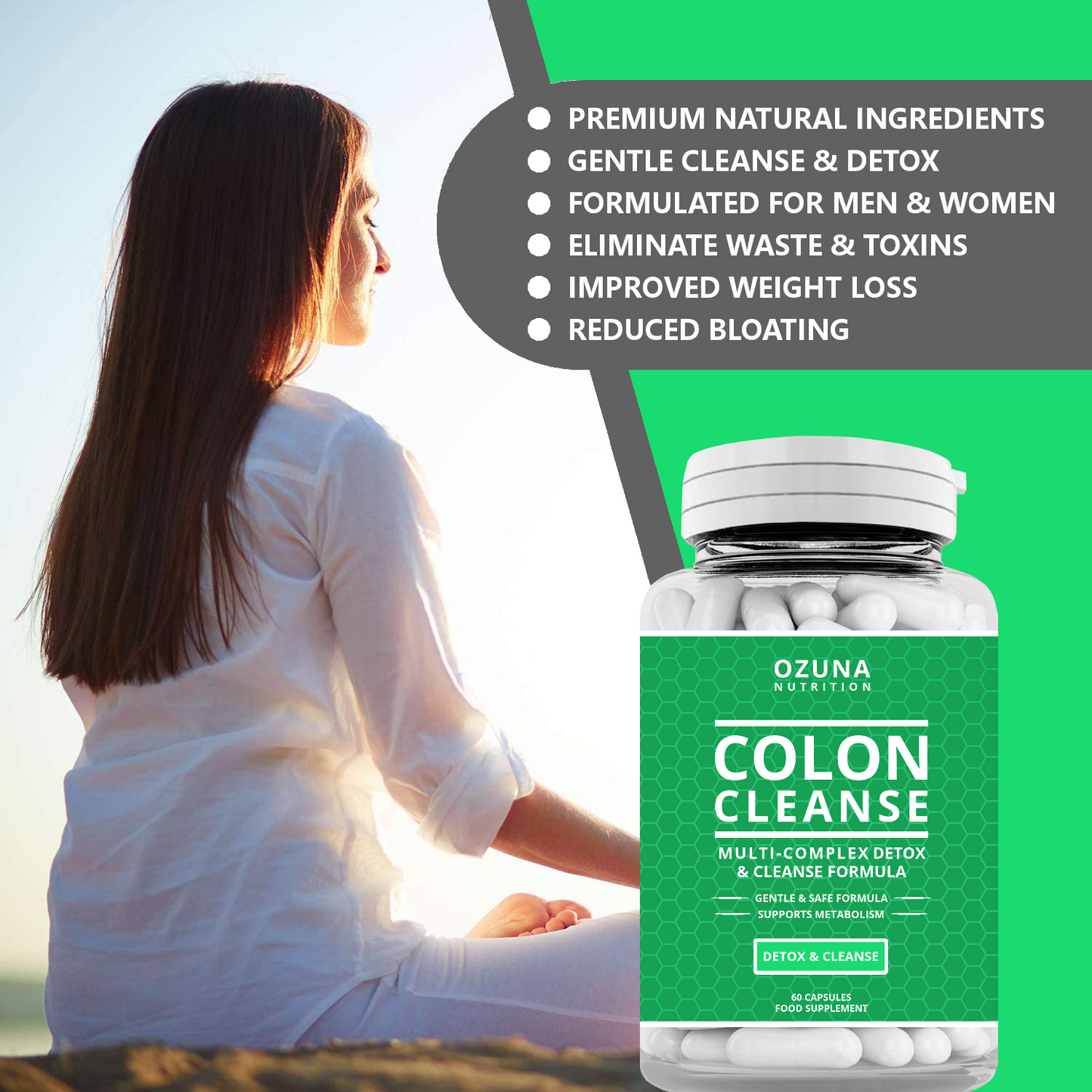 Colon Cleanse Multi-Complex Detox Capsules