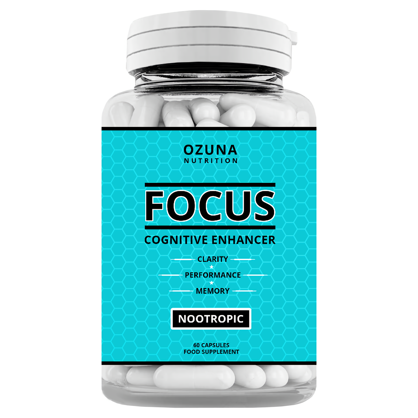 Focus Cognitive Enhancer Nootropic Capsules