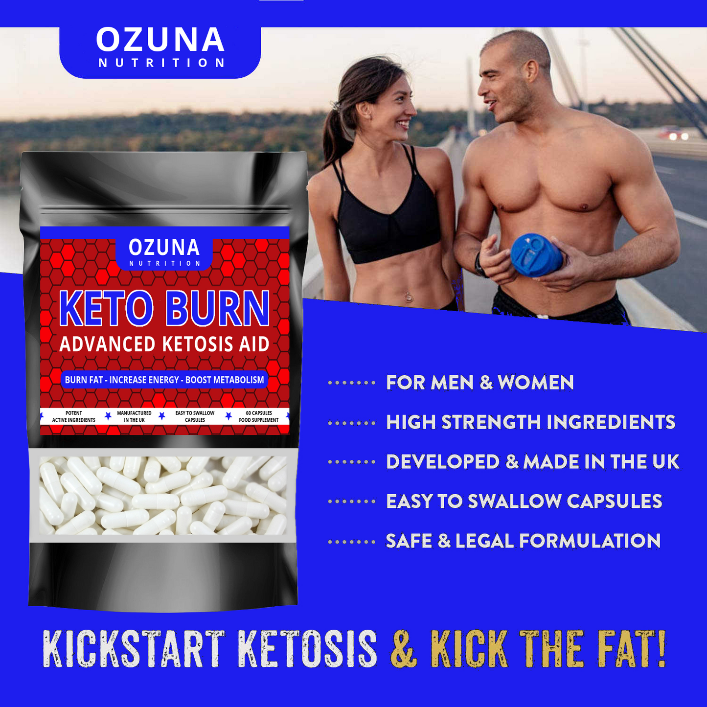 Keto Burn Advanced Ketosis Aid Capsules