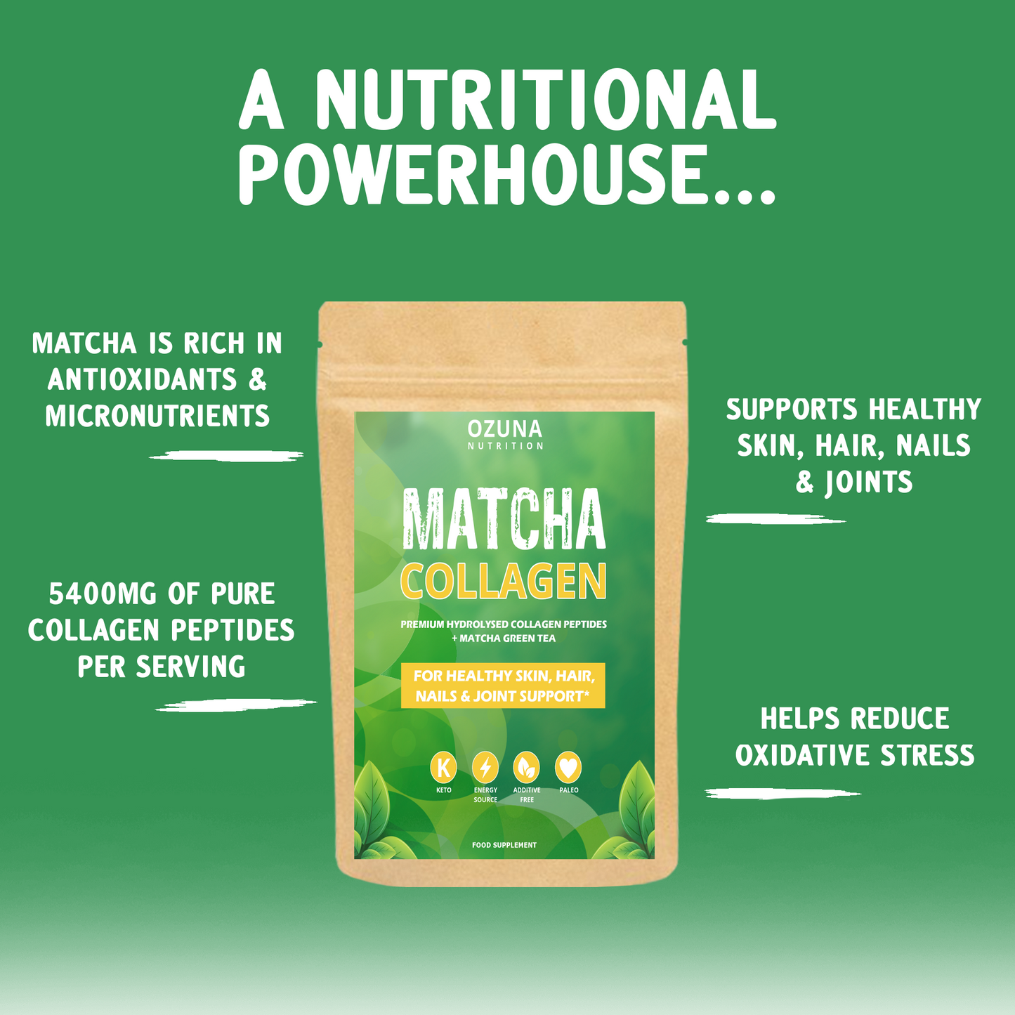 Matcha Collagen Powder