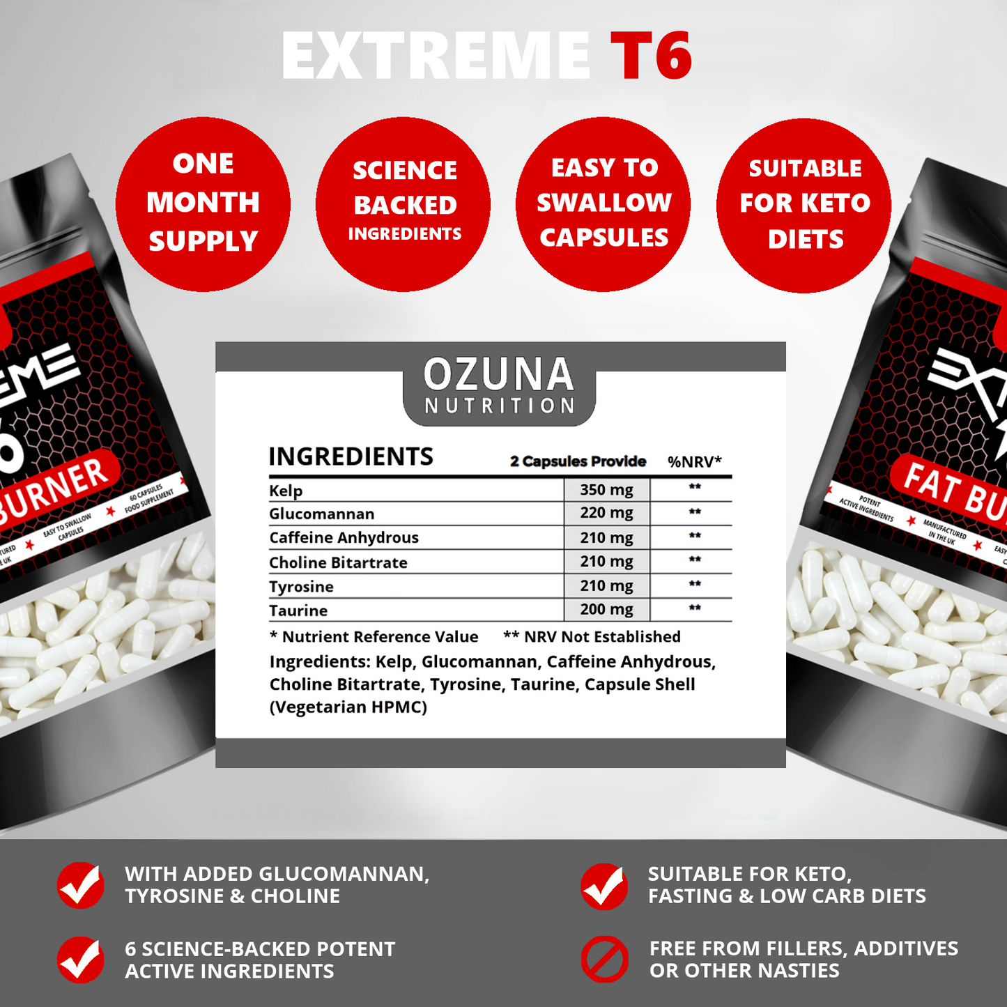 Extreme T6 Fat Burner Capsules