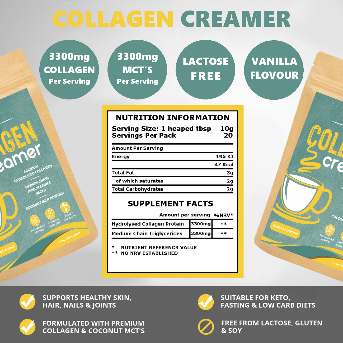 Collagen Creamer - Vanilla Flavour