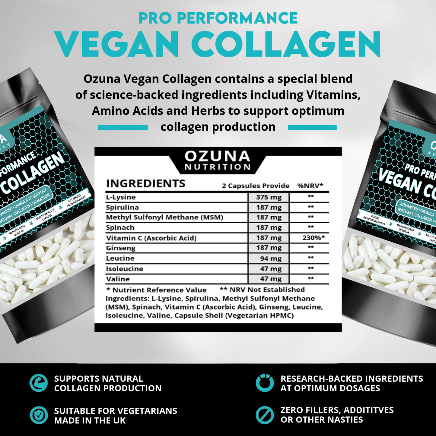 Pro Performance Vegan Collagen Capsules