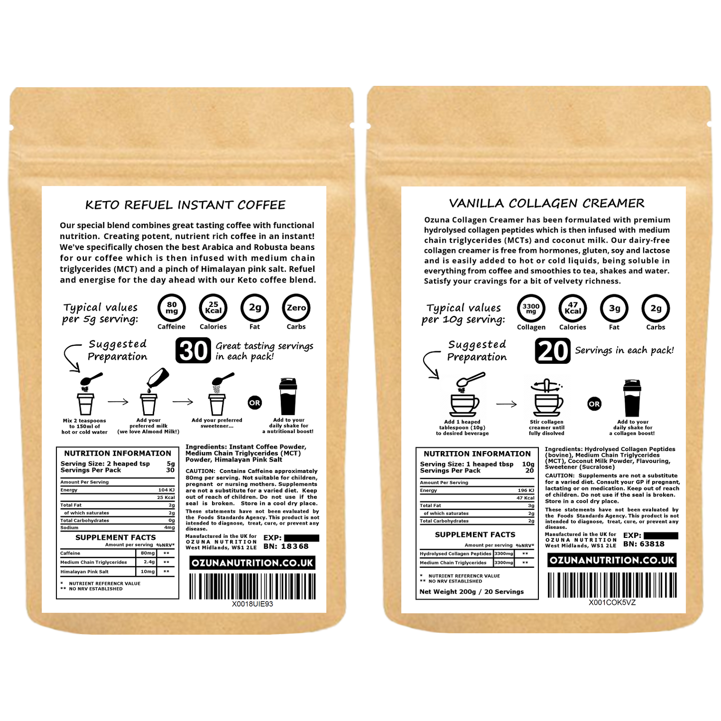 Instant Keto Coffee & Collagen Creamer Bundle