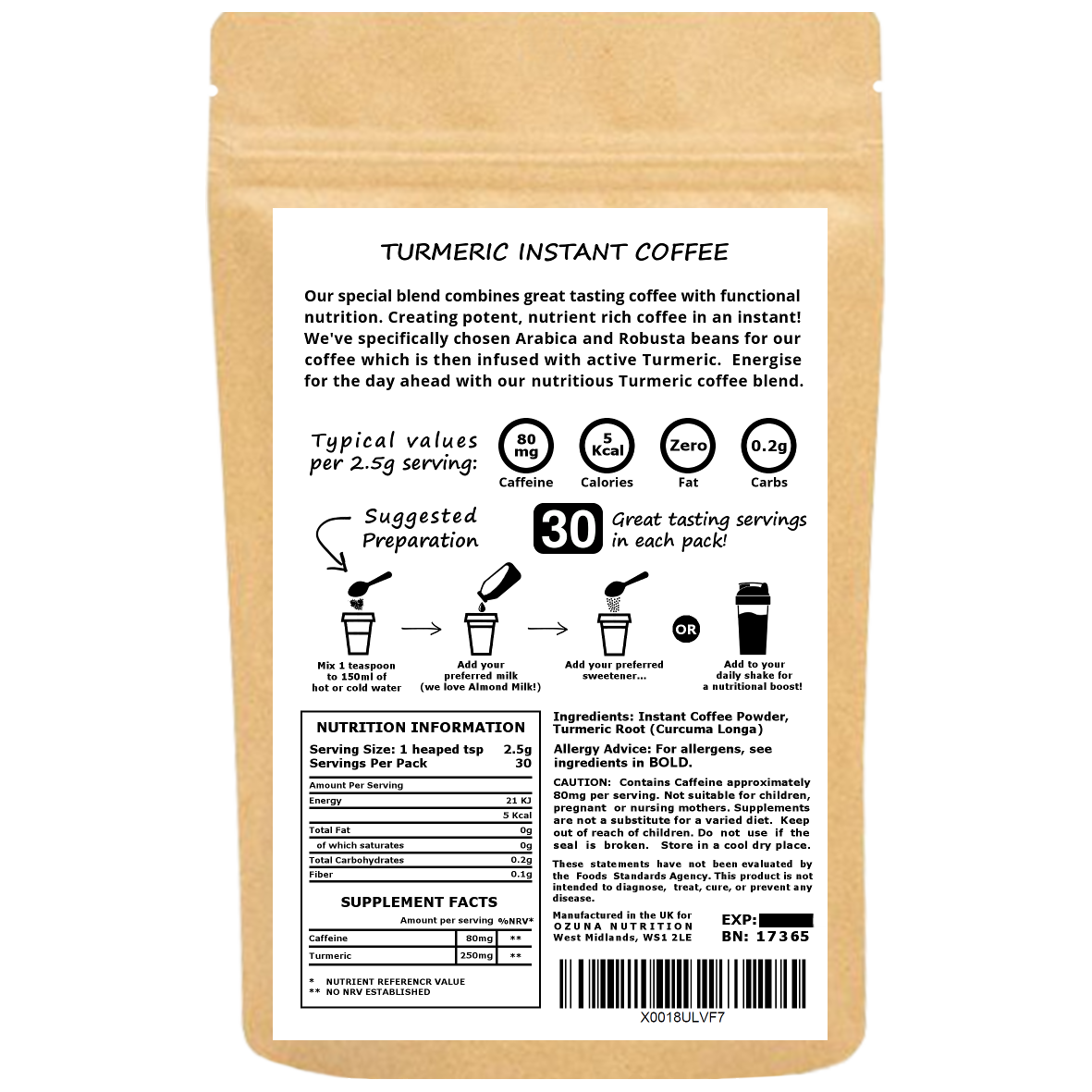 Instant Turmeric Coffee