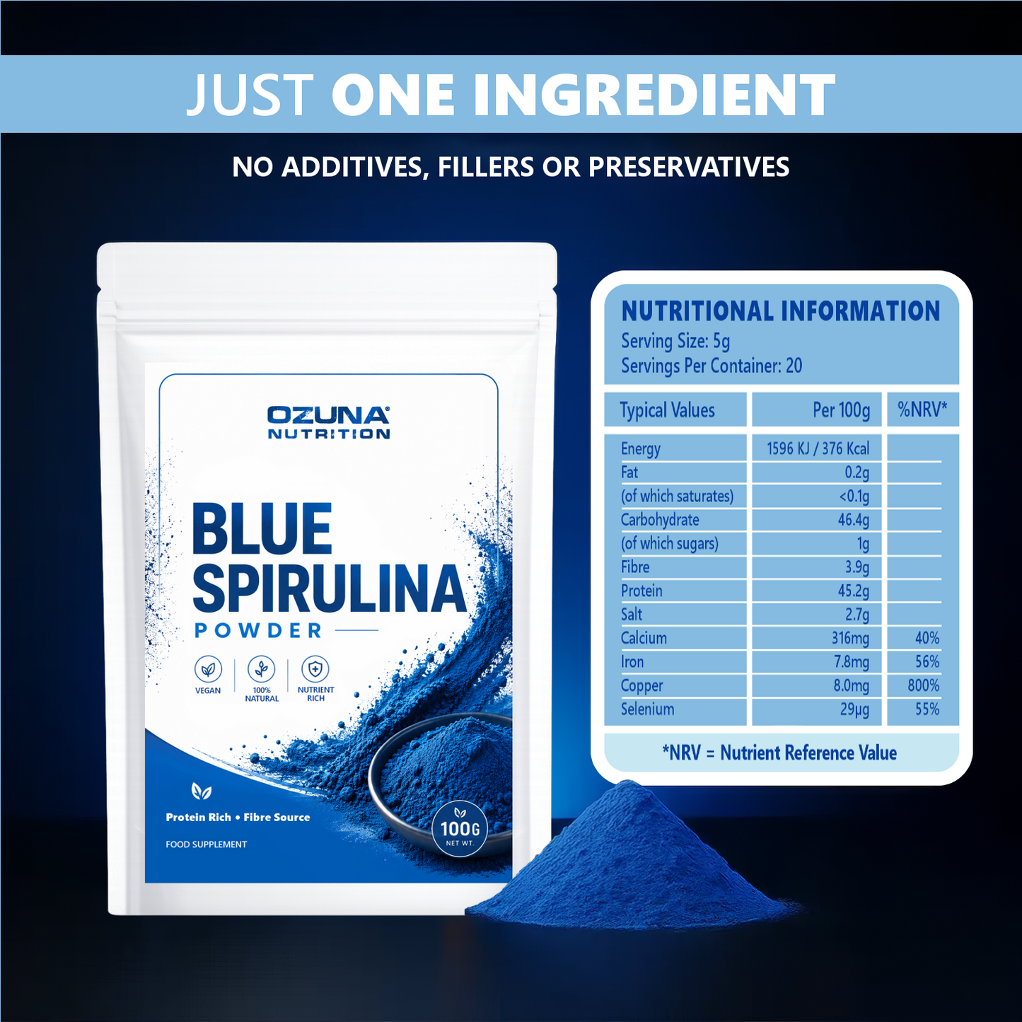 Blue Spirulina Powder