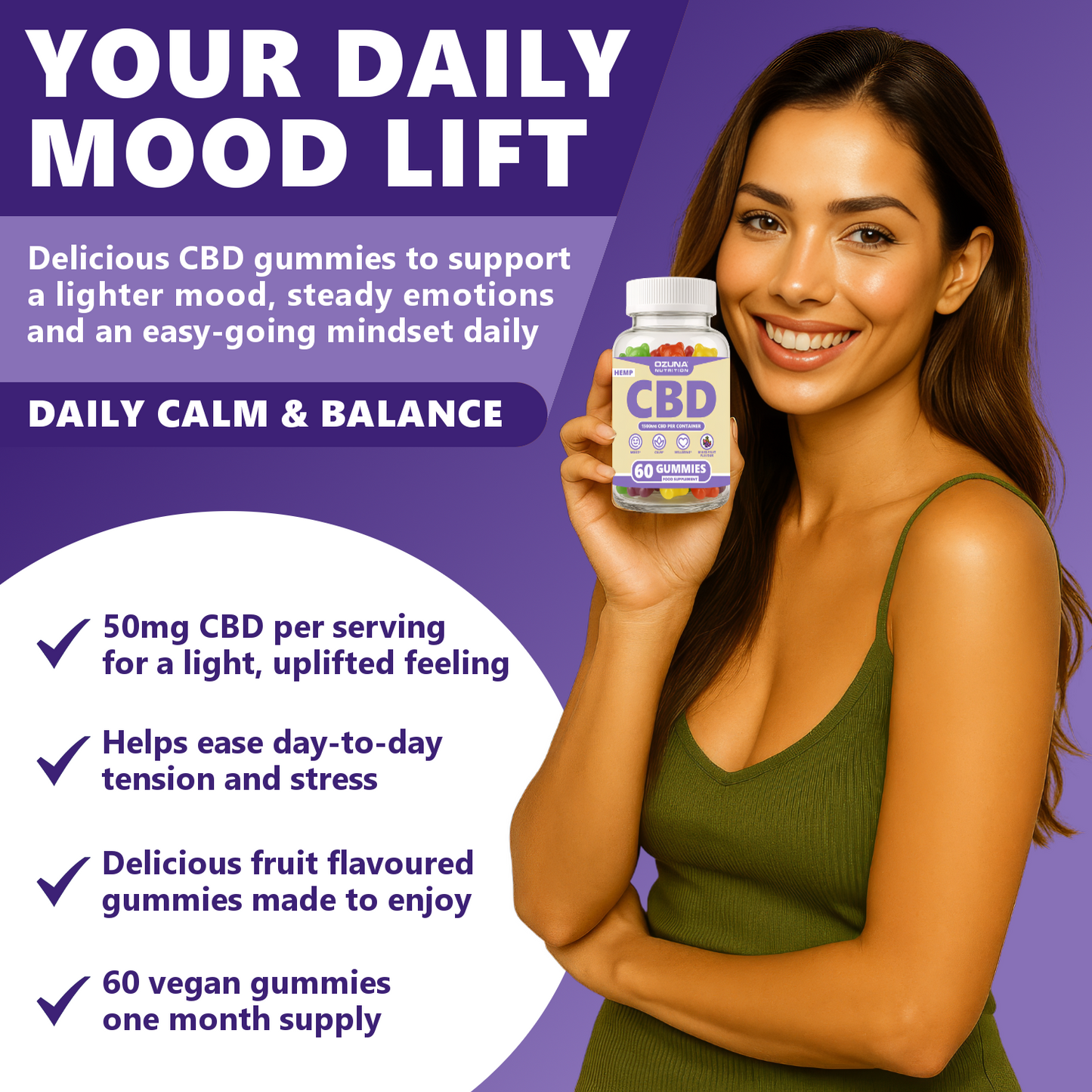 CBD High Strength Cannabidiol Gummies