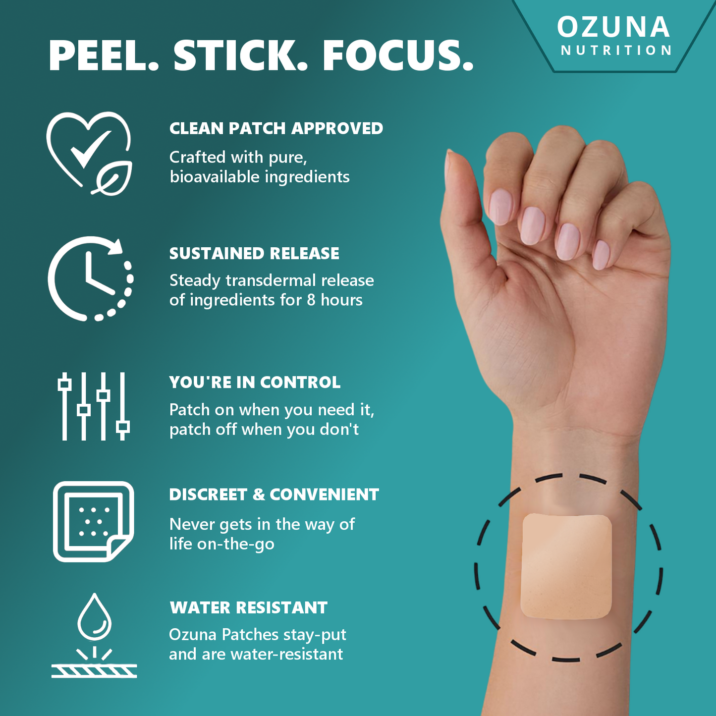 Focus Support Transdermal Patches