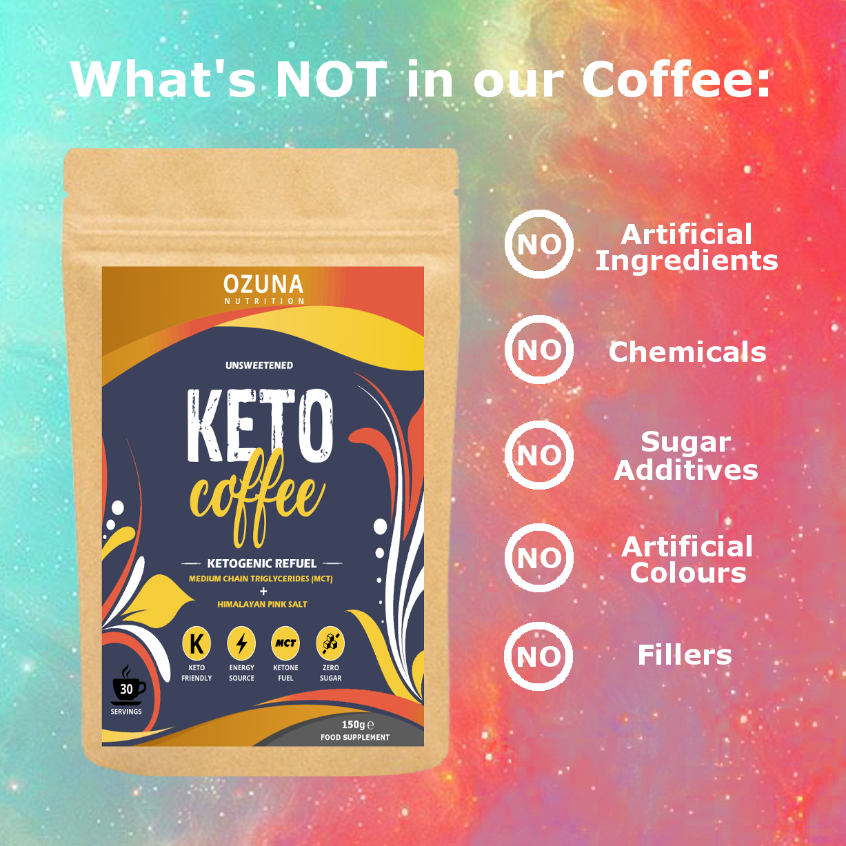 Ketogenic Refuel Instant Keto Coffee - Cinnamon Flavour