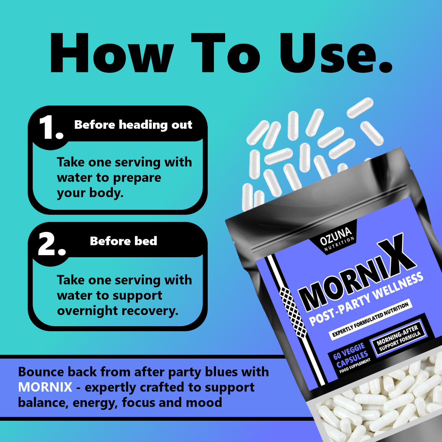 Mornix Post-Party Wellness Capsules