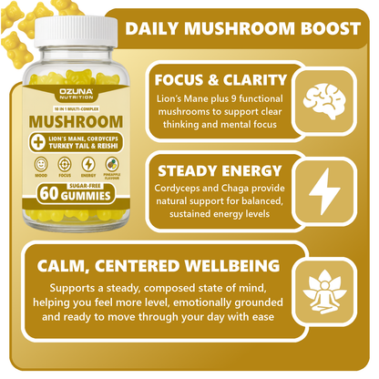 10-IN-1 Mushroom Complex Gummies