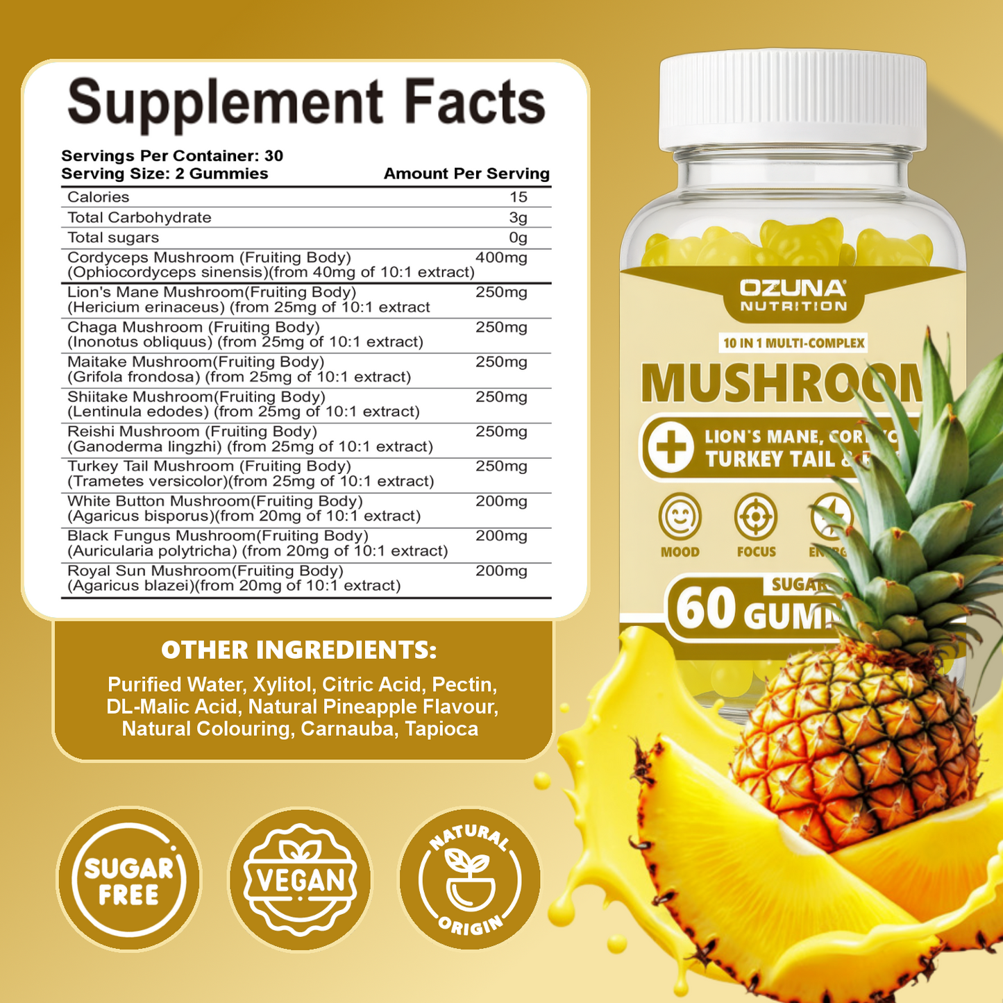 10-IN-1 Mushroom Complex Gummies