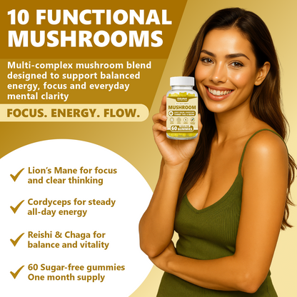 10-IN-1 Mushroom Complex Gummies