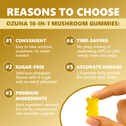 10-IN-1 Mushroom Complex Gummies
