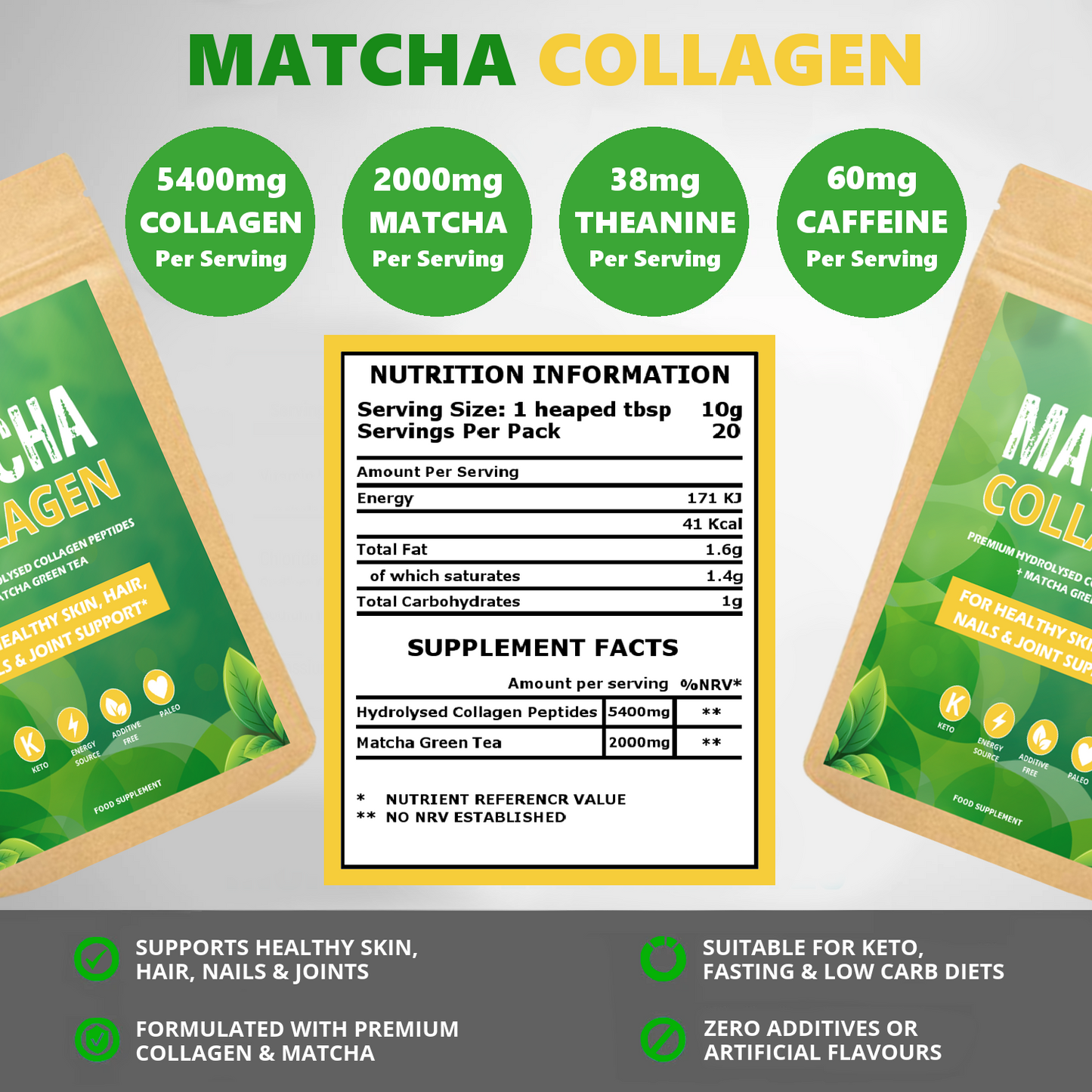 Matcha Collagen Powder