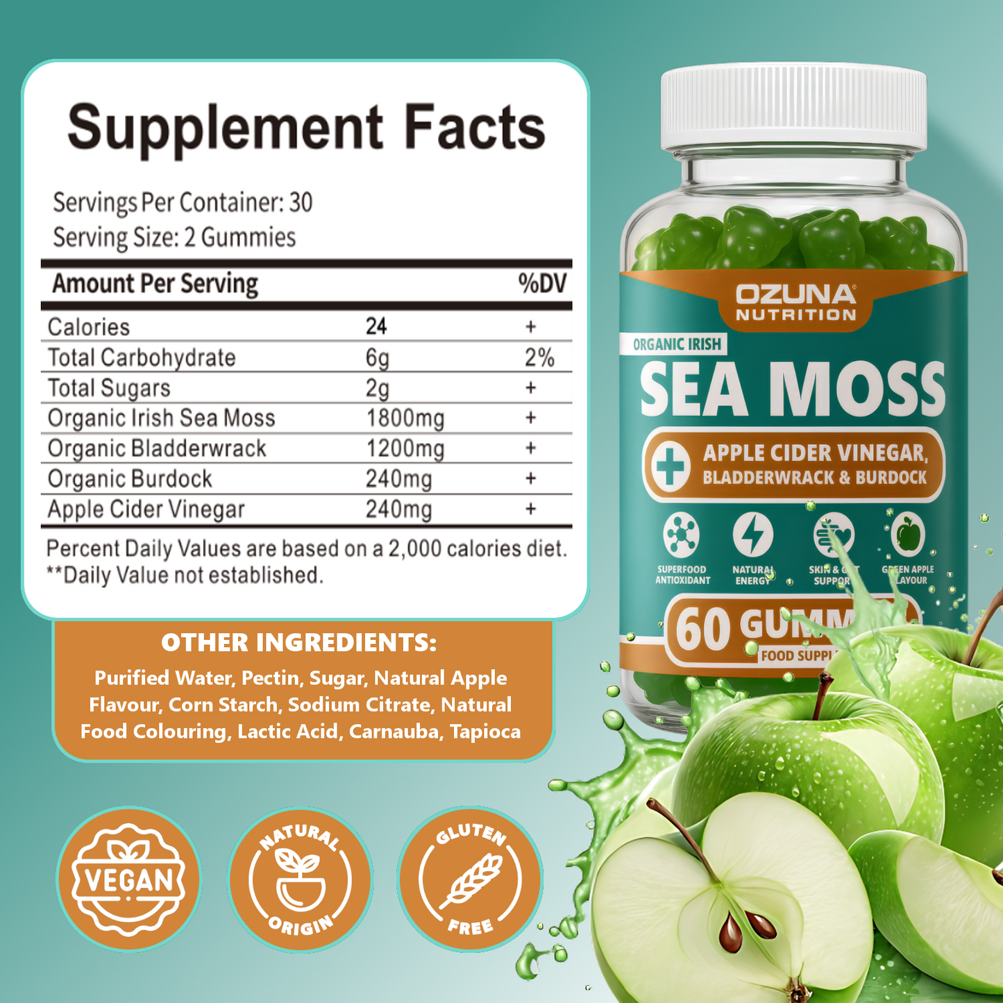 Organic Irish Sea Moss Gummies