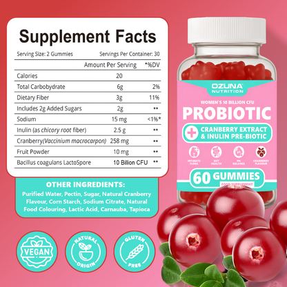Women's Probiotic Gut & Intimate Flora Gummies