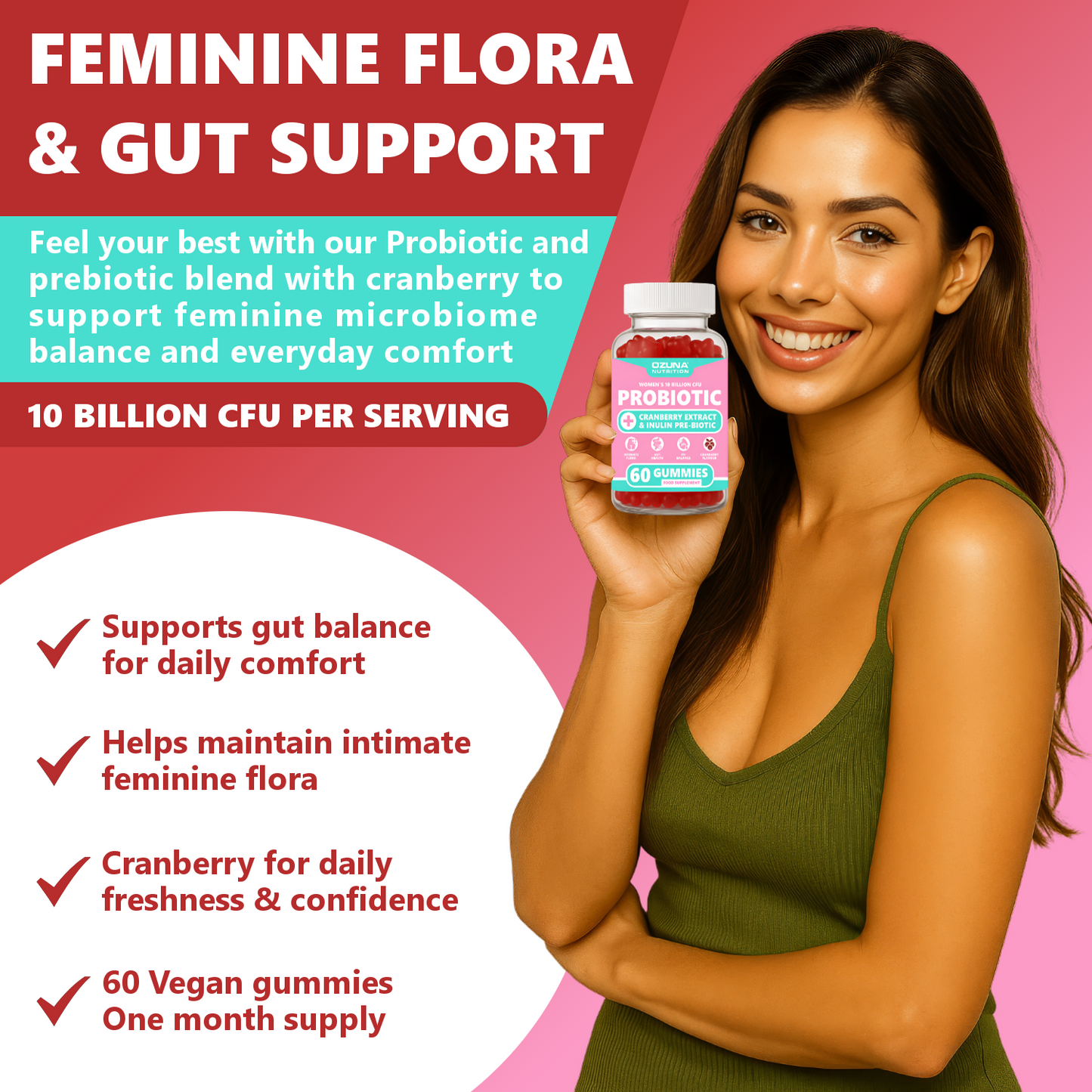 Women's Probiotic Gut & Intimate Flora Gummies