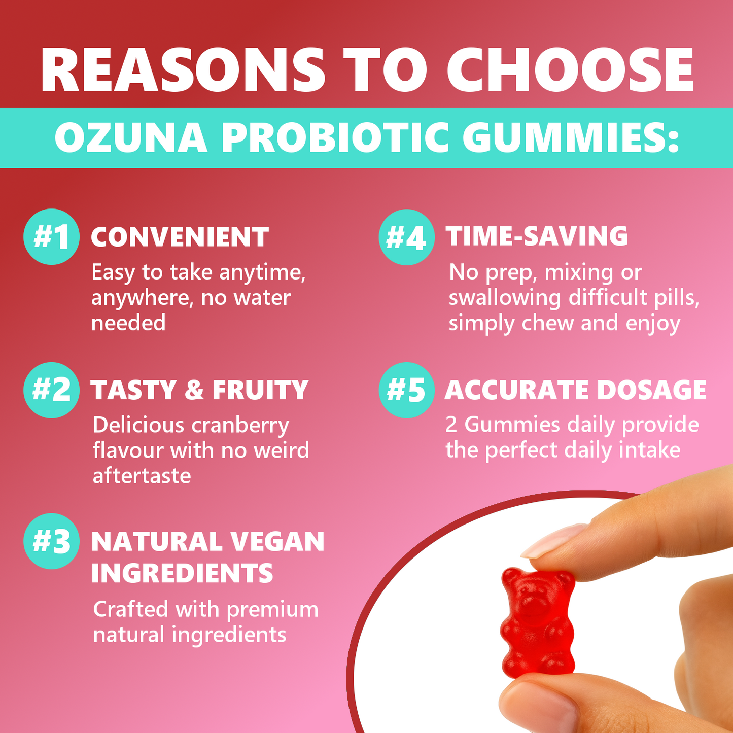 Women's Probiotic Gut & Intimate Flora Gummies