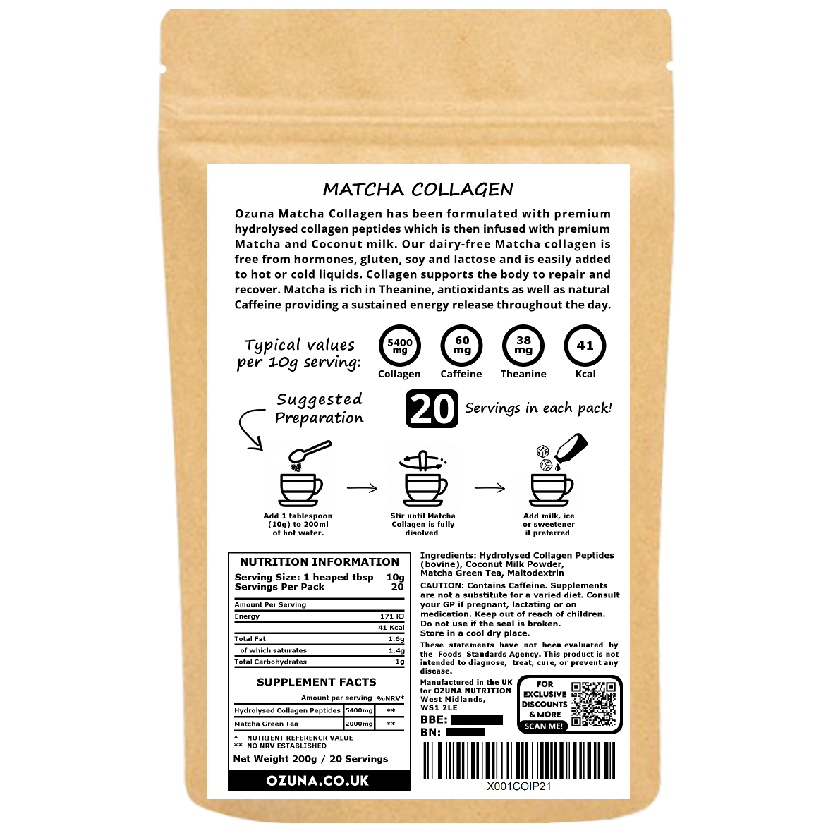 Matcha Collagen Powder